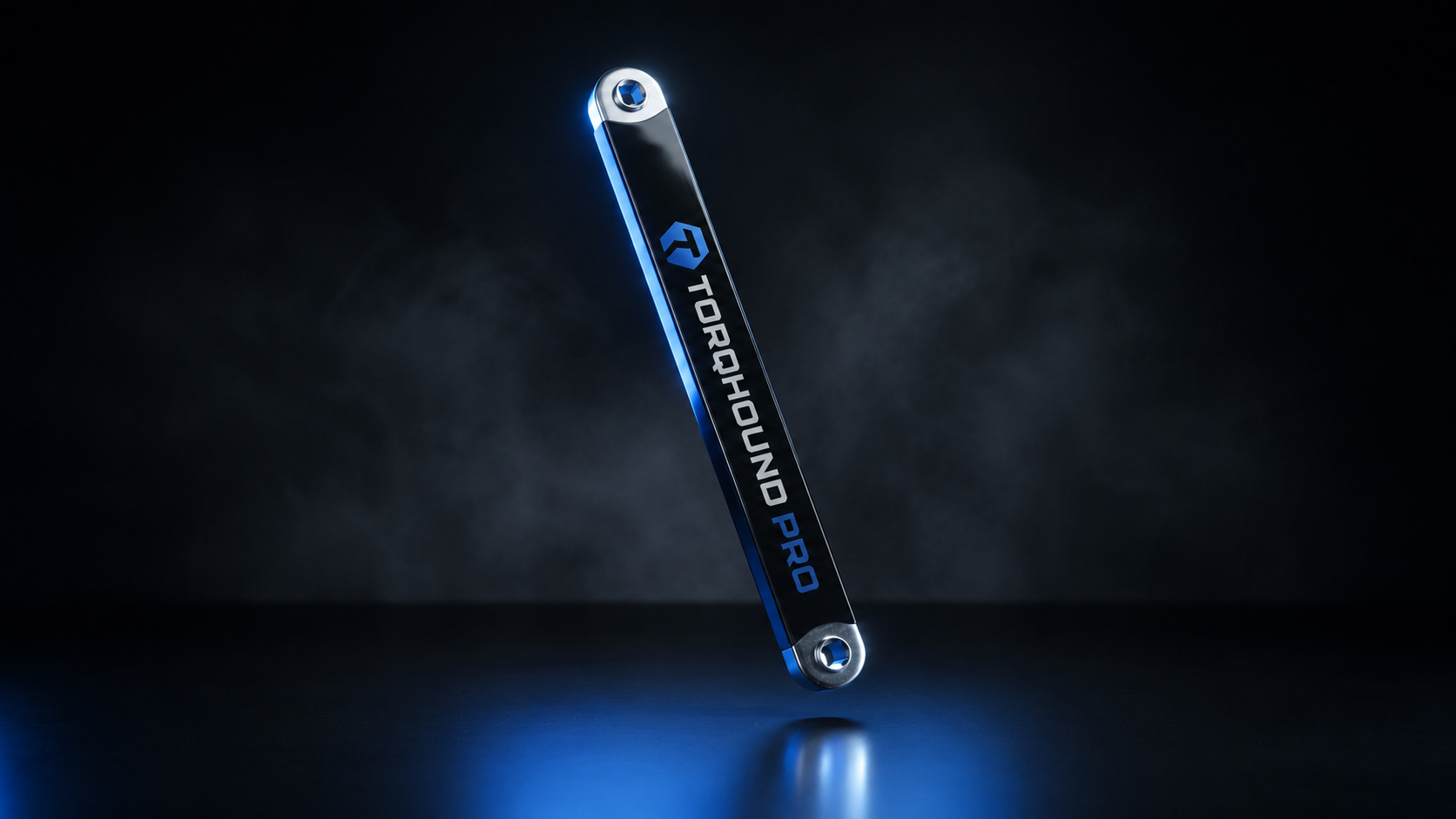 Torqhound Pro offset extension wrench, black finish with cobalt accents